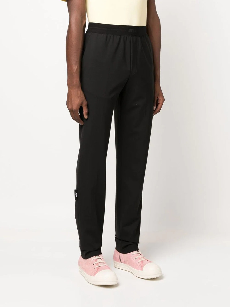 logo-waistband straight-leg trousers 3