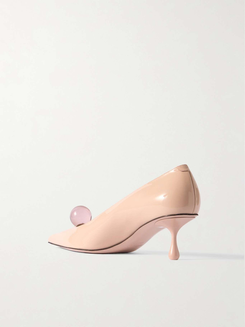 Orb 50 embellished patent-leather pumps 3