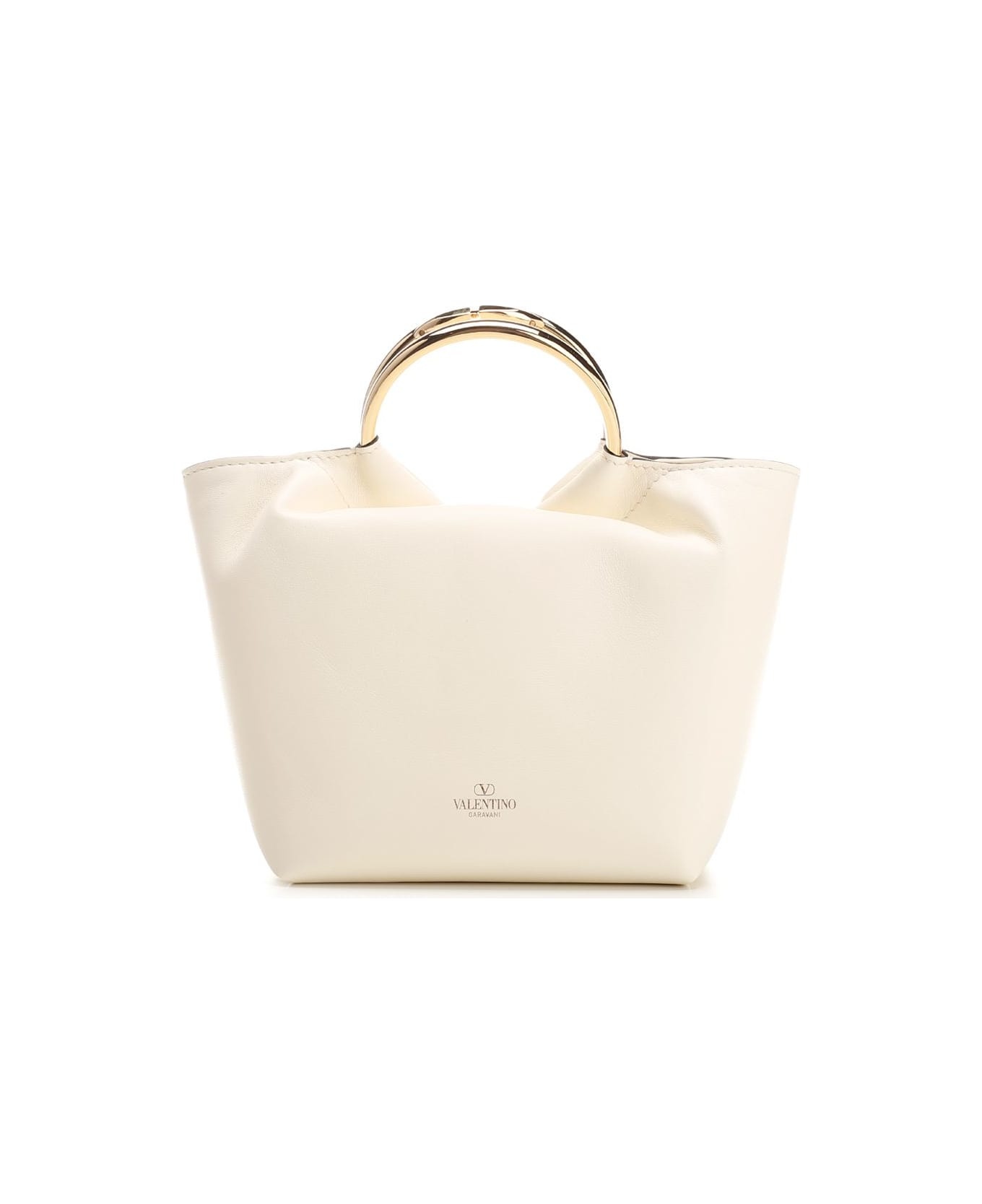 Mini Ivory Nappa Tote - 3