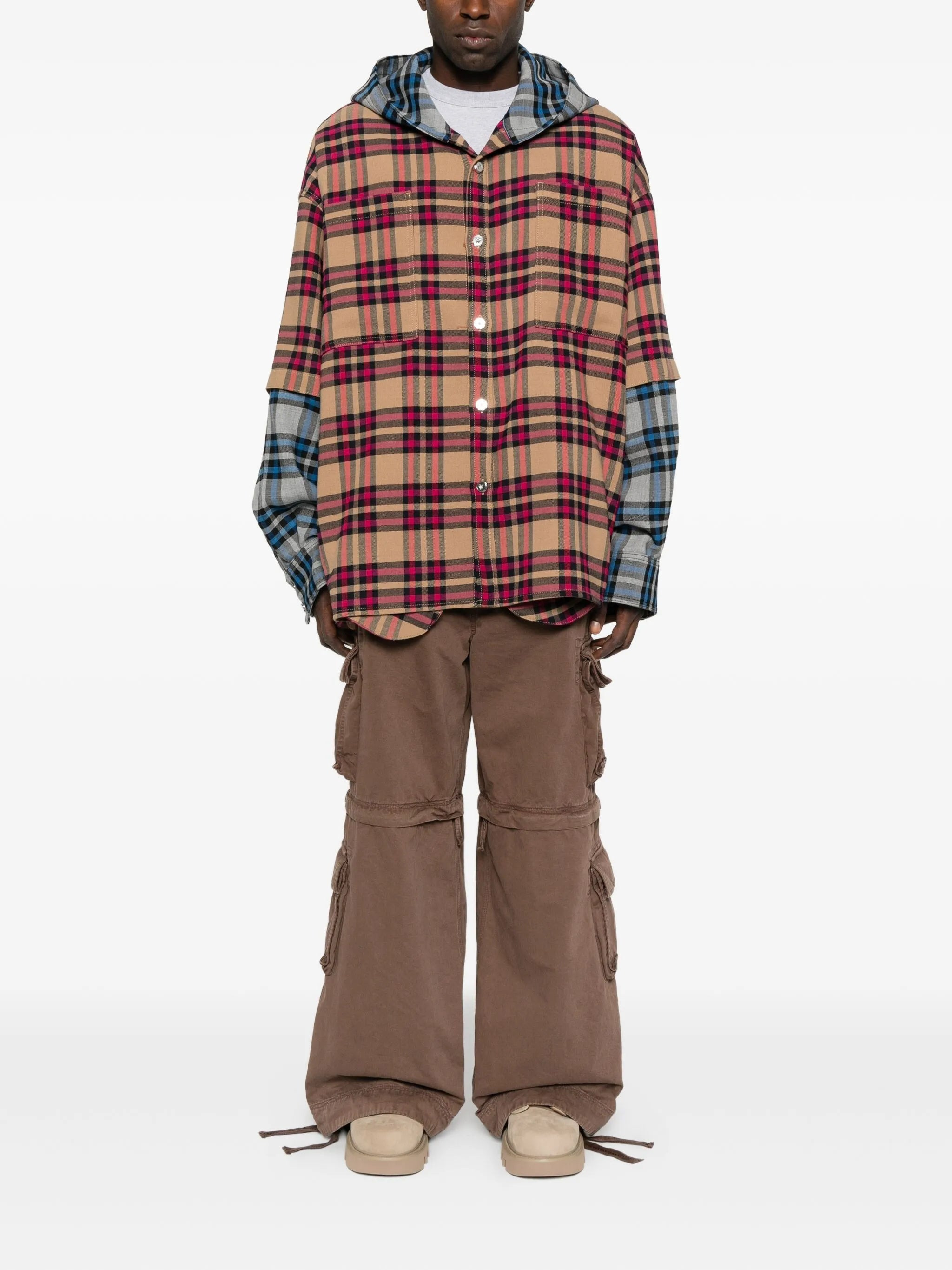 Pdf Patchwork Hooded Jacket - 3