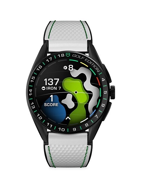 Connected Golf Titanium & Rubber Smartwatch - 1