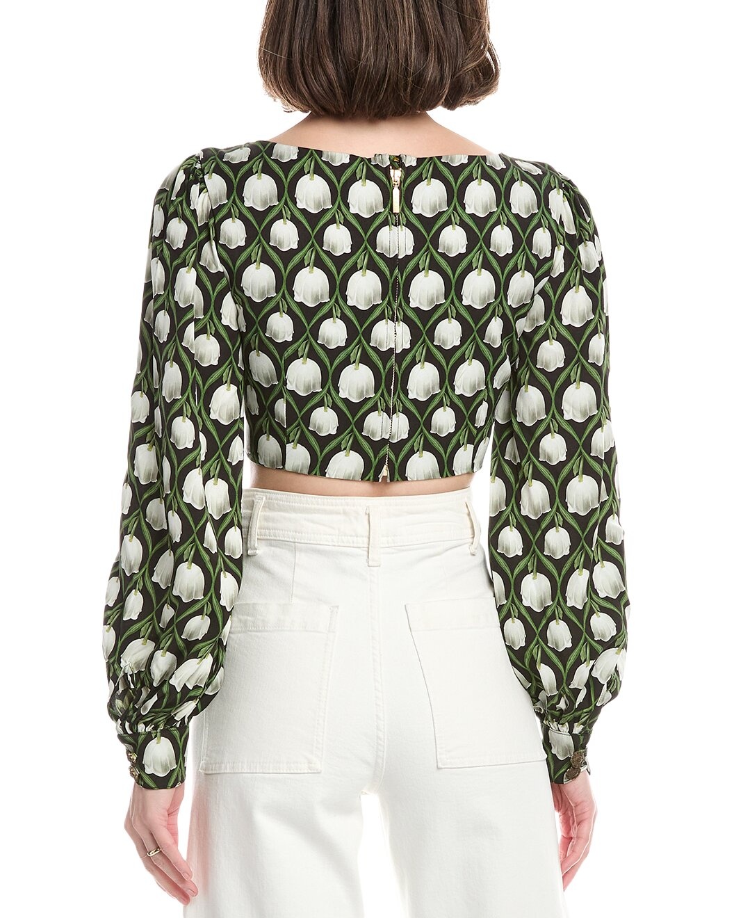 Agua by Agua Bendita Perla Linen Crop Top - 2