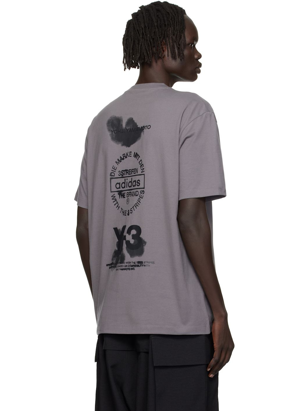 Gray Graphic Short Sleeve T-shirt - 3