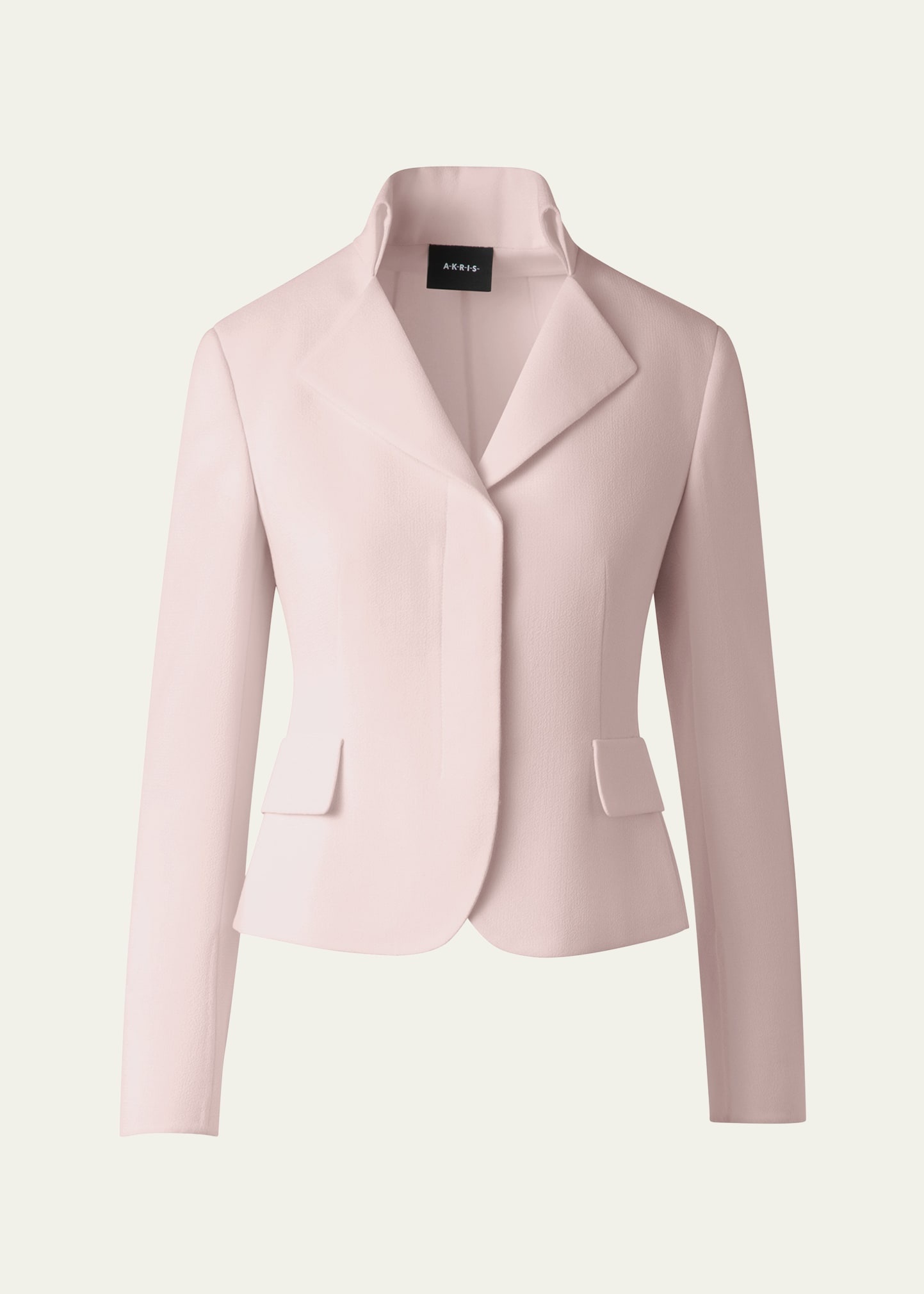 Amber Short Wool Crepe Double-Face Jacket - 1