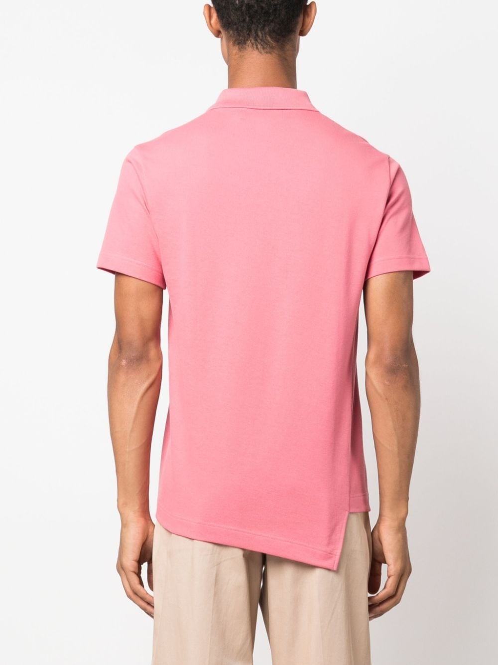 x Lacoste asymmetric cotton polo shirt - 4