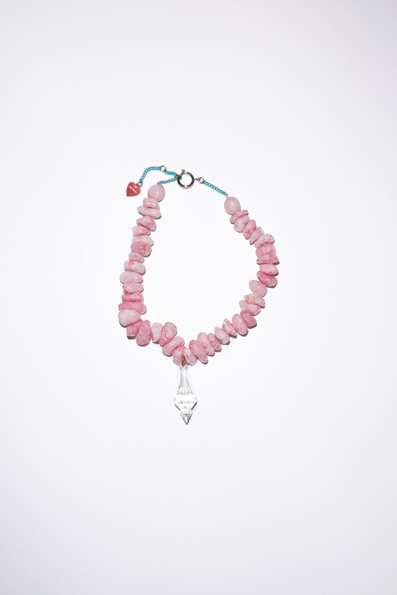 Agate necklace - Pink 1