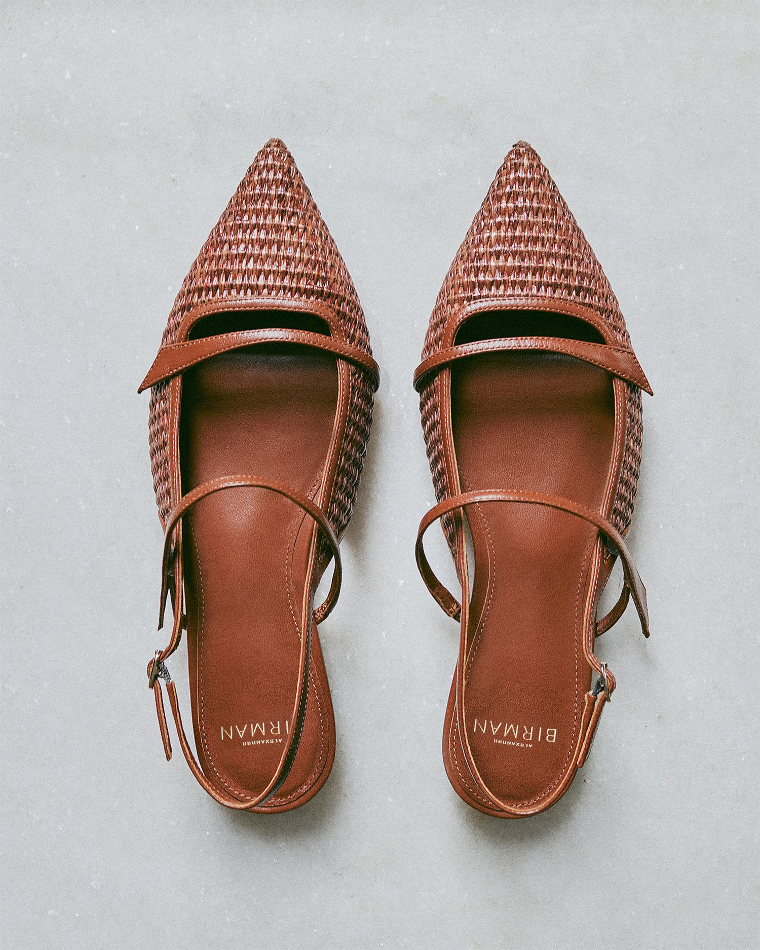 TITA RAFFIA FLAT CHOCOLATE - 6