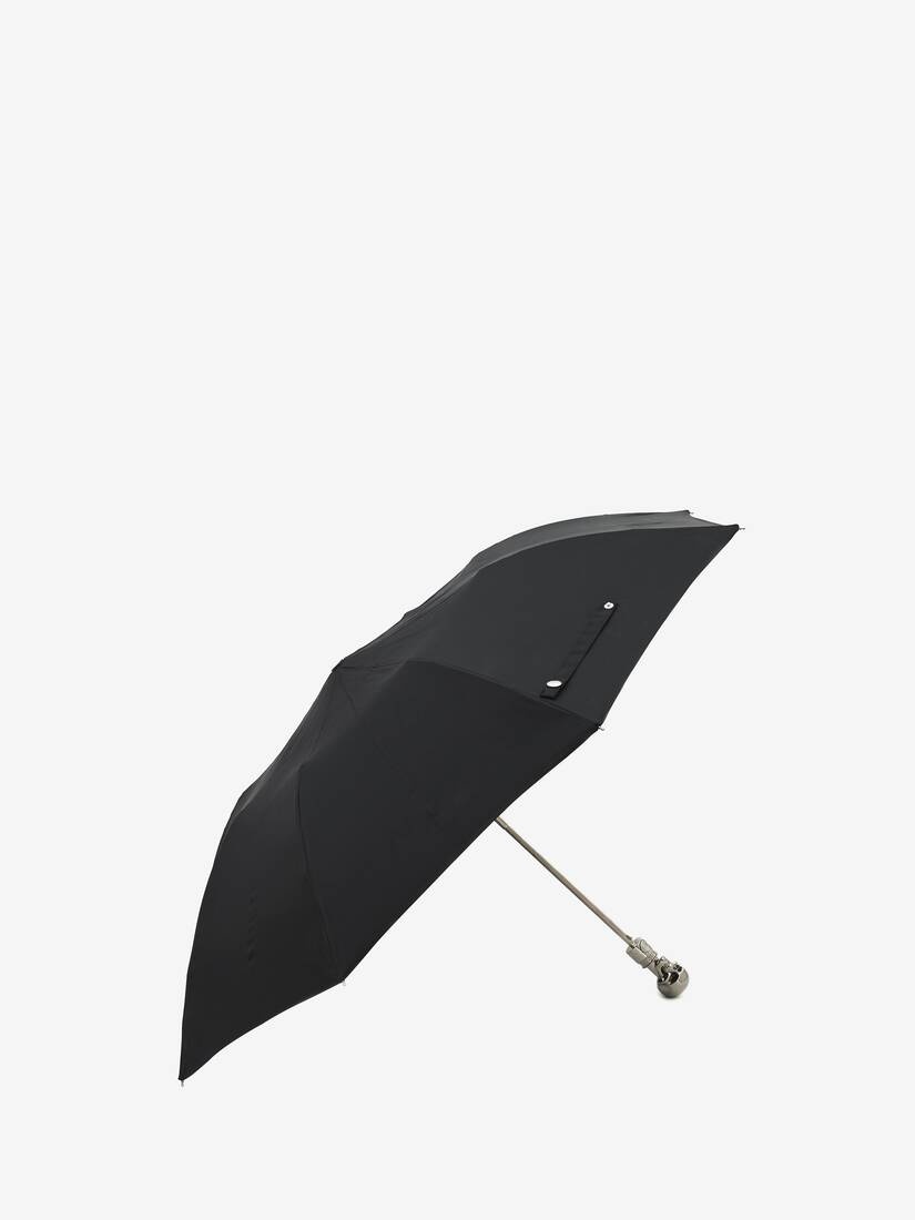 Skull Folded Umbrella in Black - 2