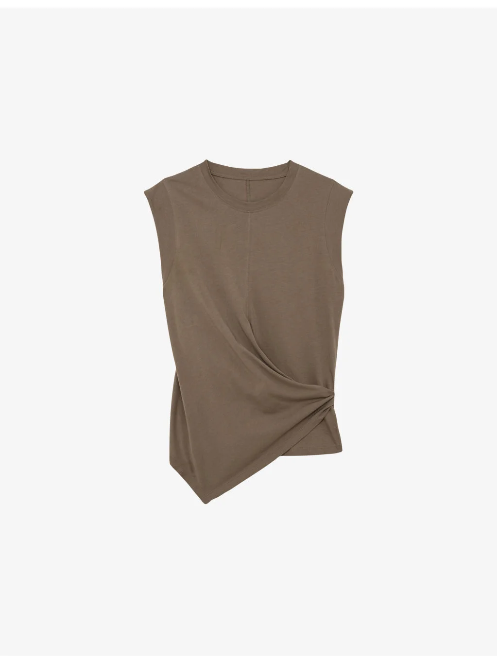 Tia Drape Cap-Sleeve Cotton T-Shirt - 1