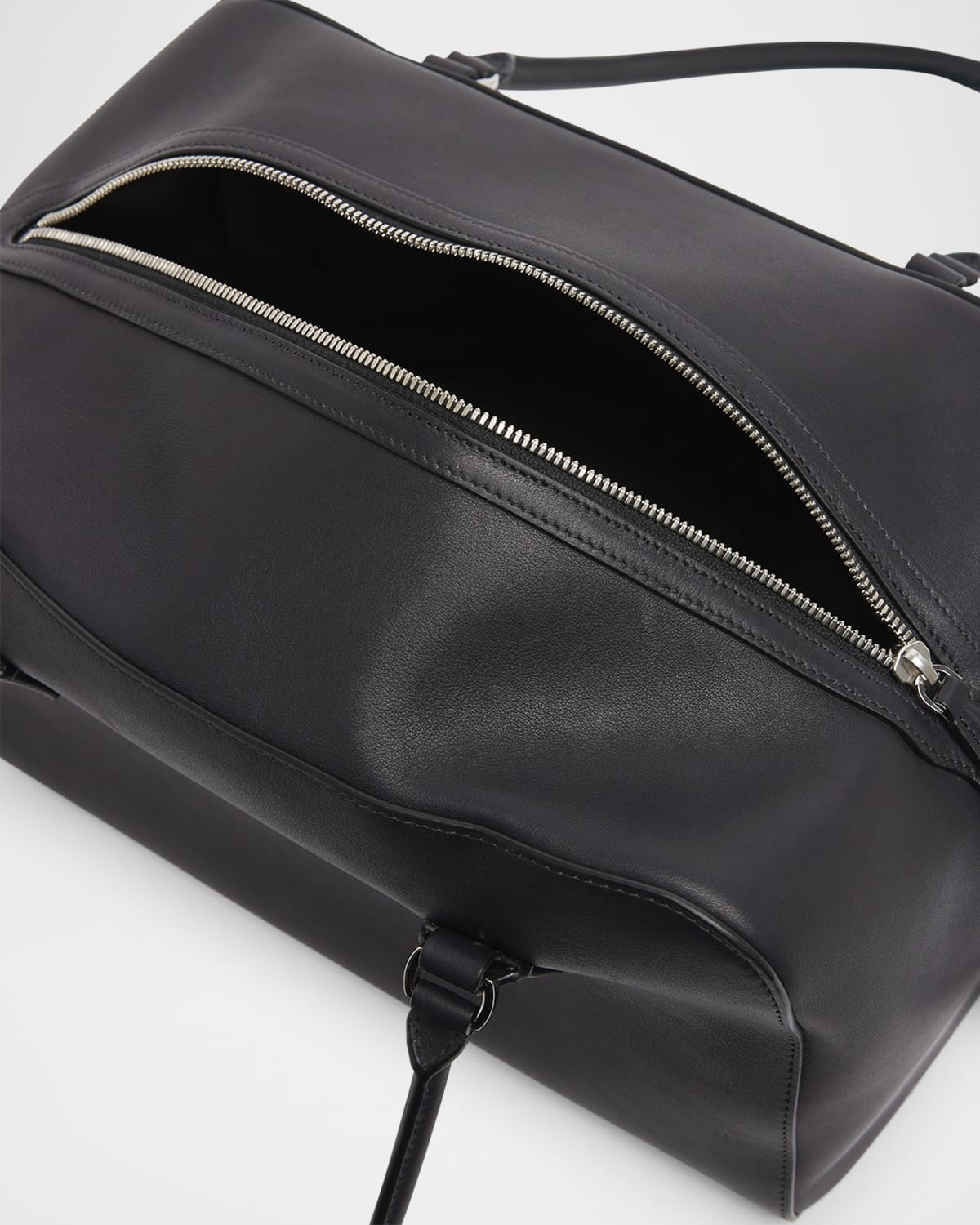 The Row East-West Bowling Top-Handle Bag in Grain Leather