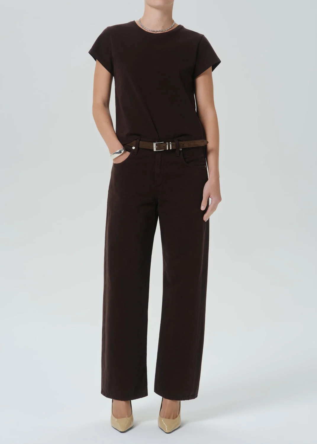 Kai Baby Tee In Chocolate - 1