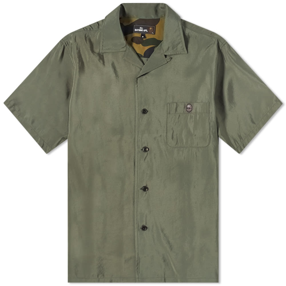 A Bathing Ape One Point Open Collar Shirt - 1