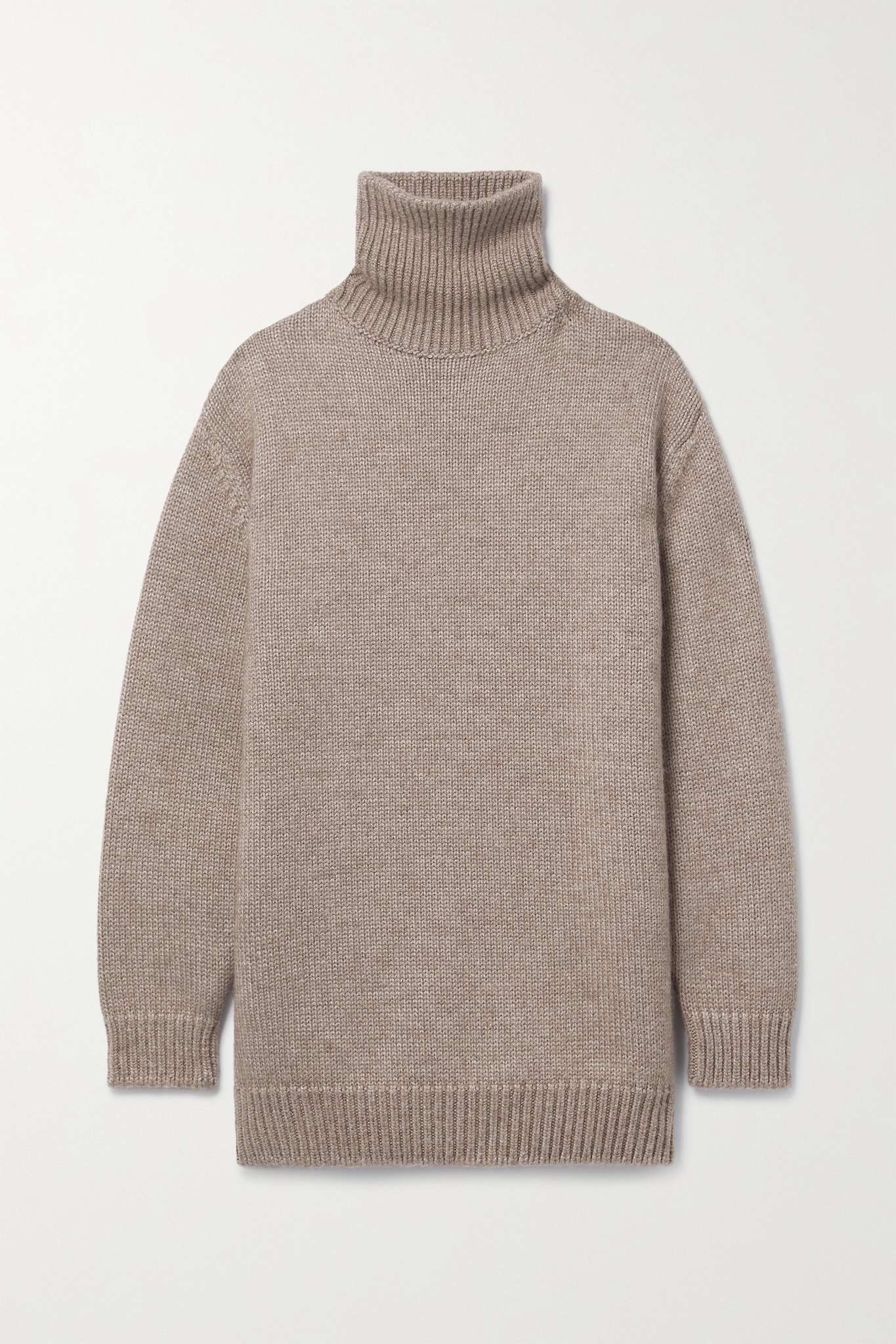 Elu oversized alpaca and silk-blend turtleneck sweater - 1