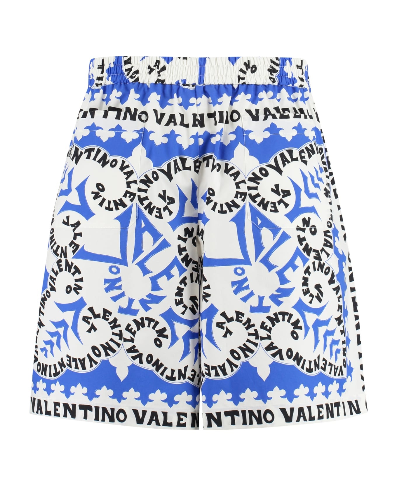 Printed Cotton Bermuda Shorts - 2