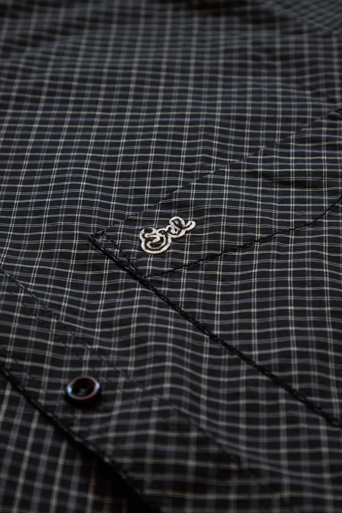 ERL Mini Plaid Short Sleeve Shirt Black - 3