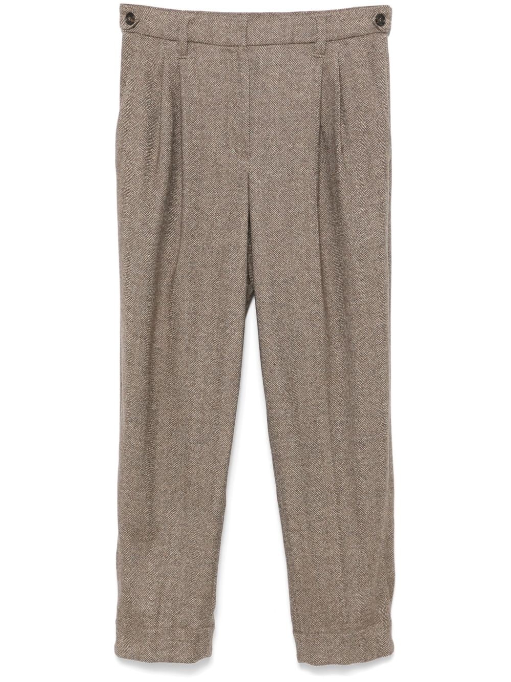 herringbone trousers - 1