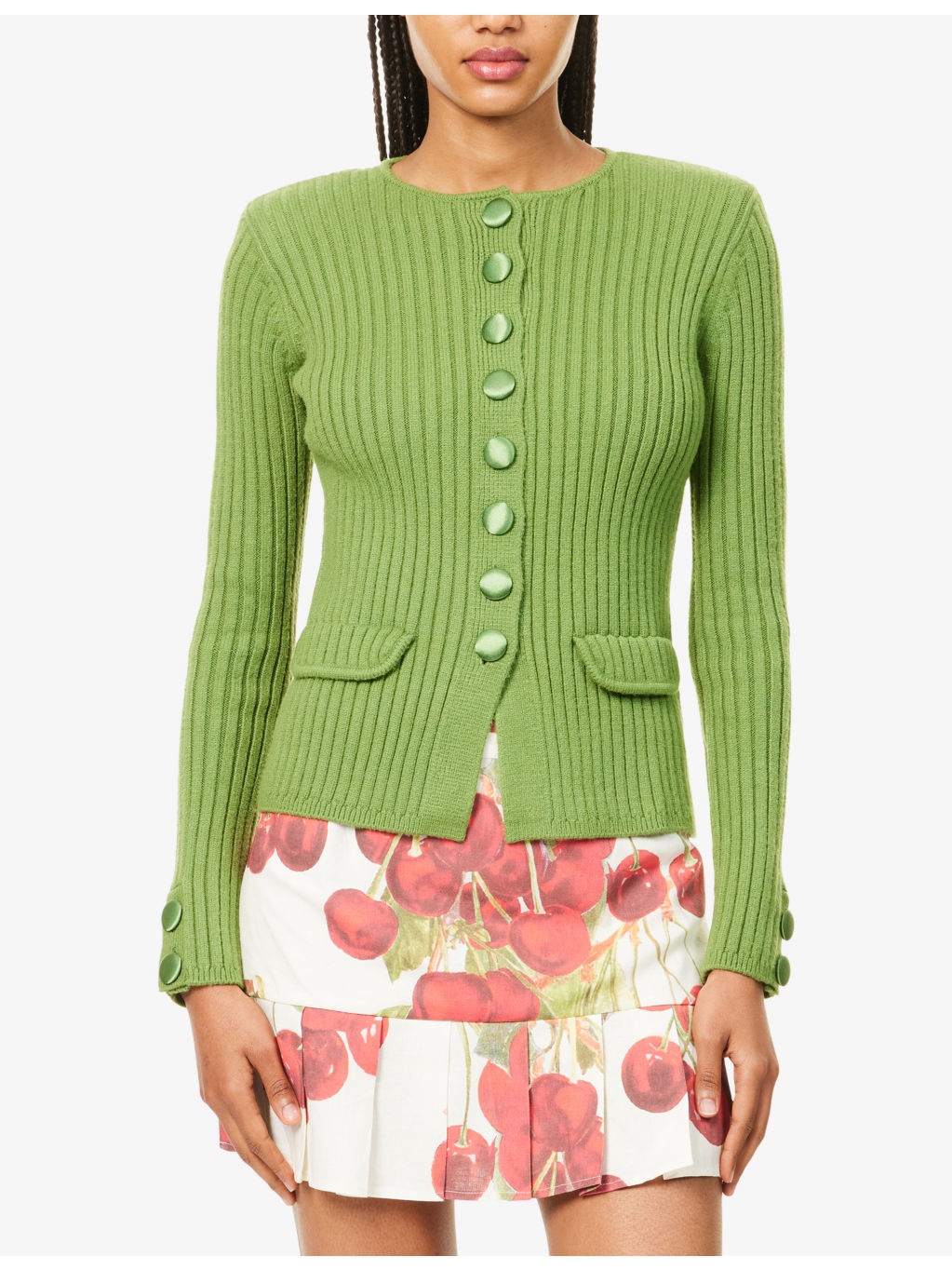 Power Peggy Scarf Knitted Cardigan - 3