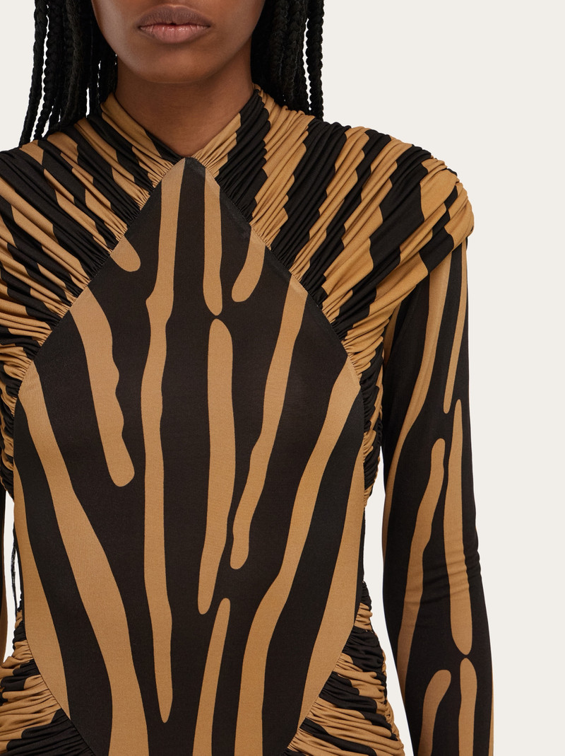 Jersey dress with ruched detail 5