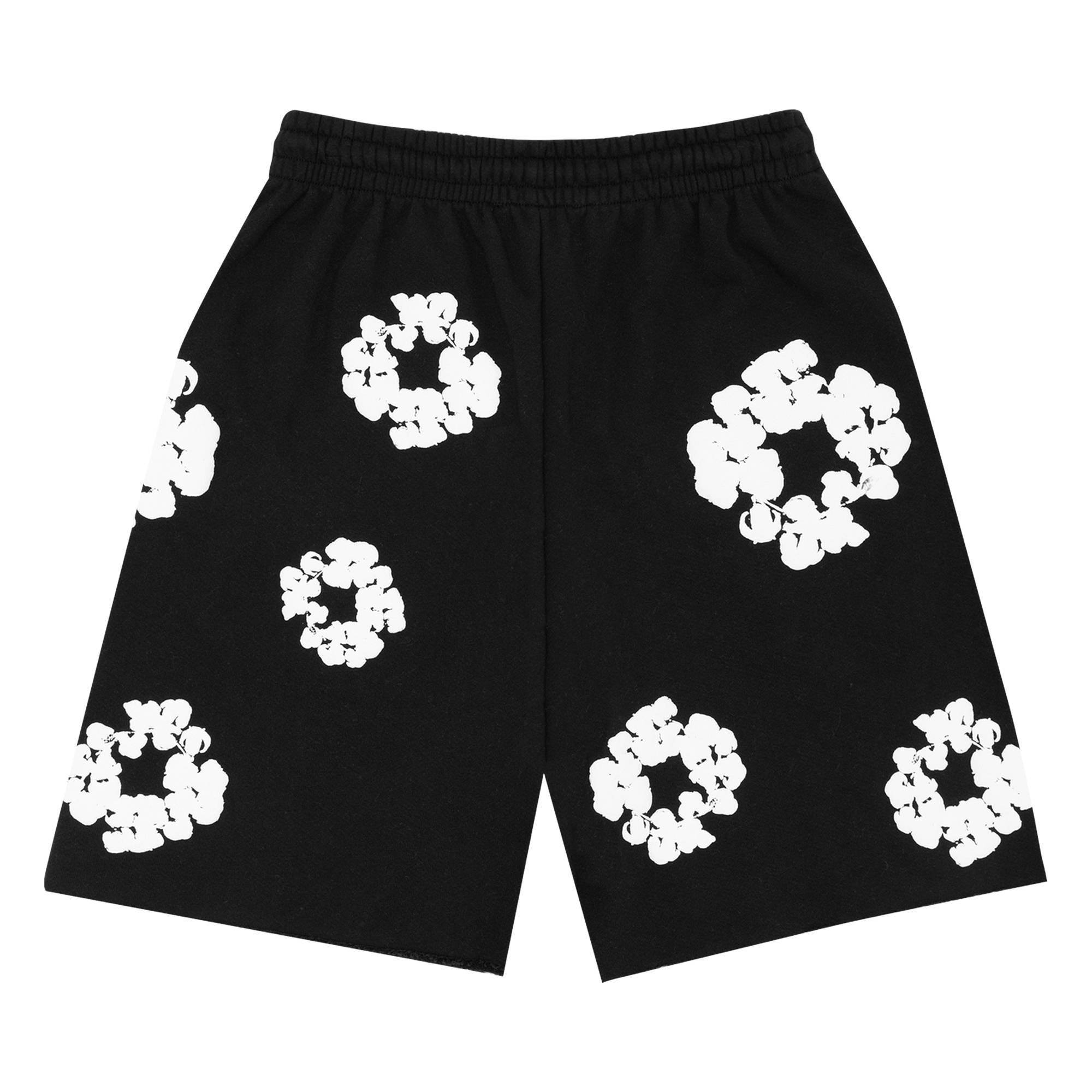 Denim Tears The Cotton Wreath Shorts 'Black' - 2