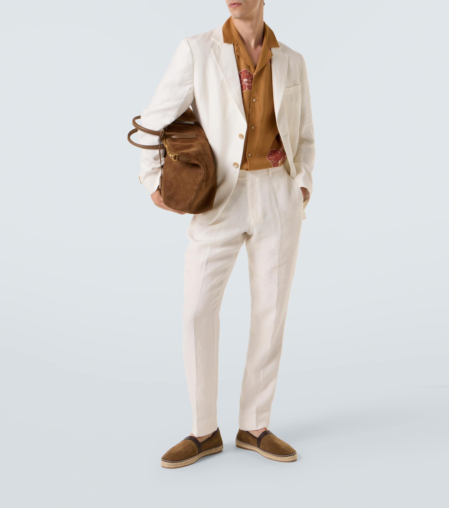 Roberto floral linen bowling shirt - 2