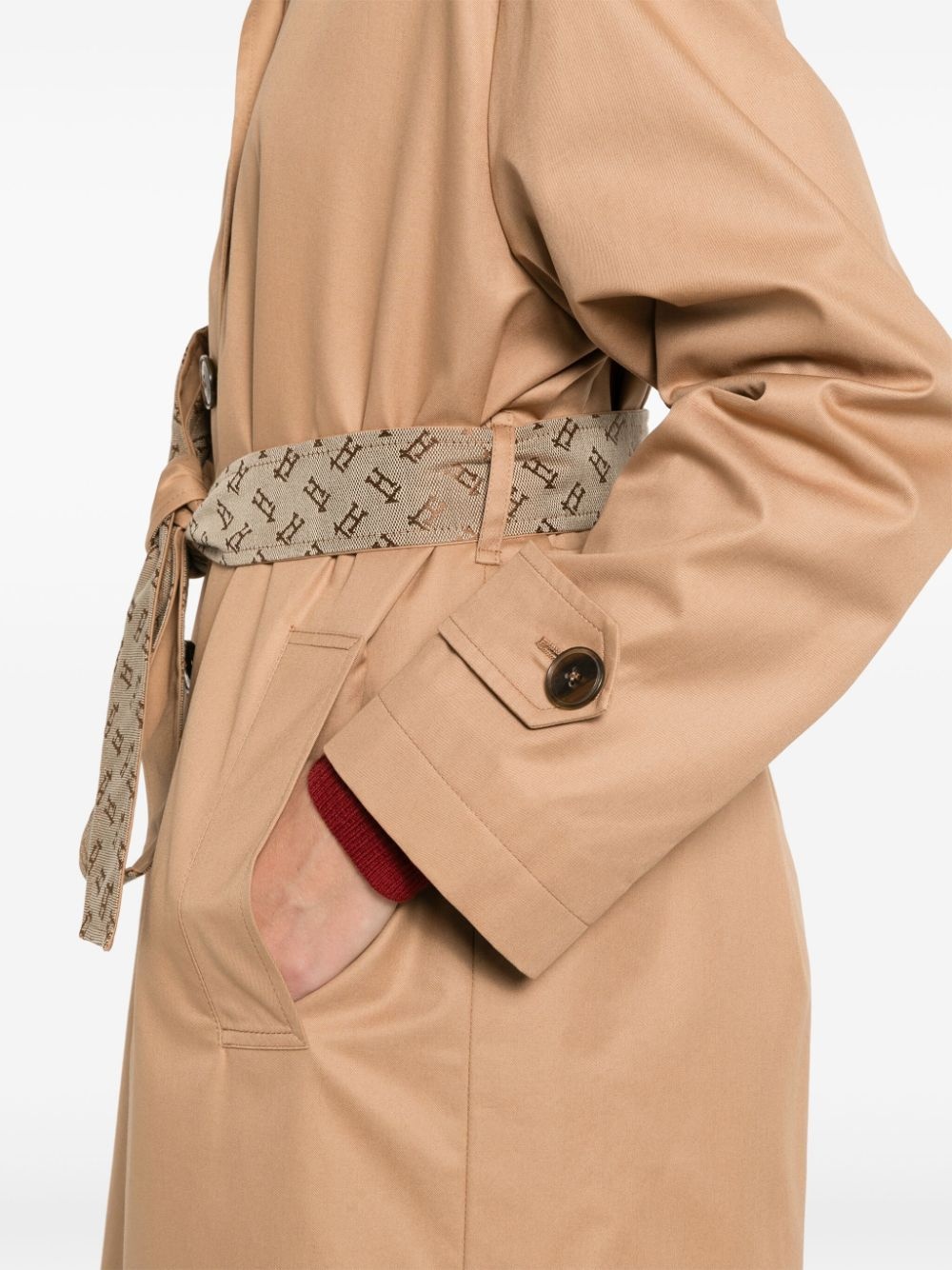 belted trench coat - 5