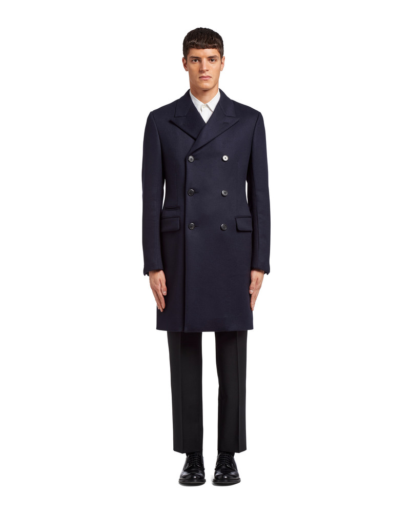 Prada Double-breasted cashmere coat outlook