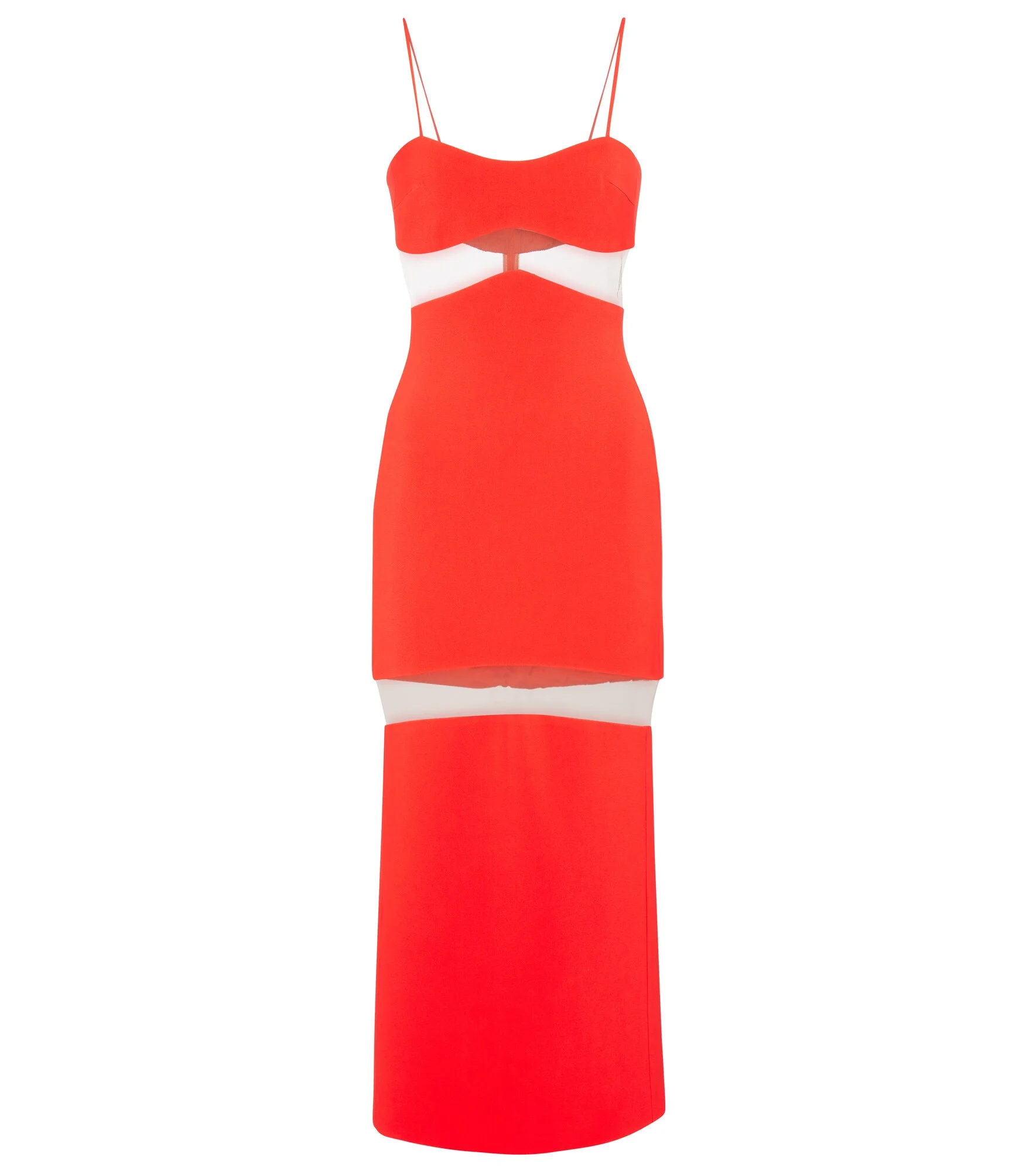 Cady and mesh midi dress - 1