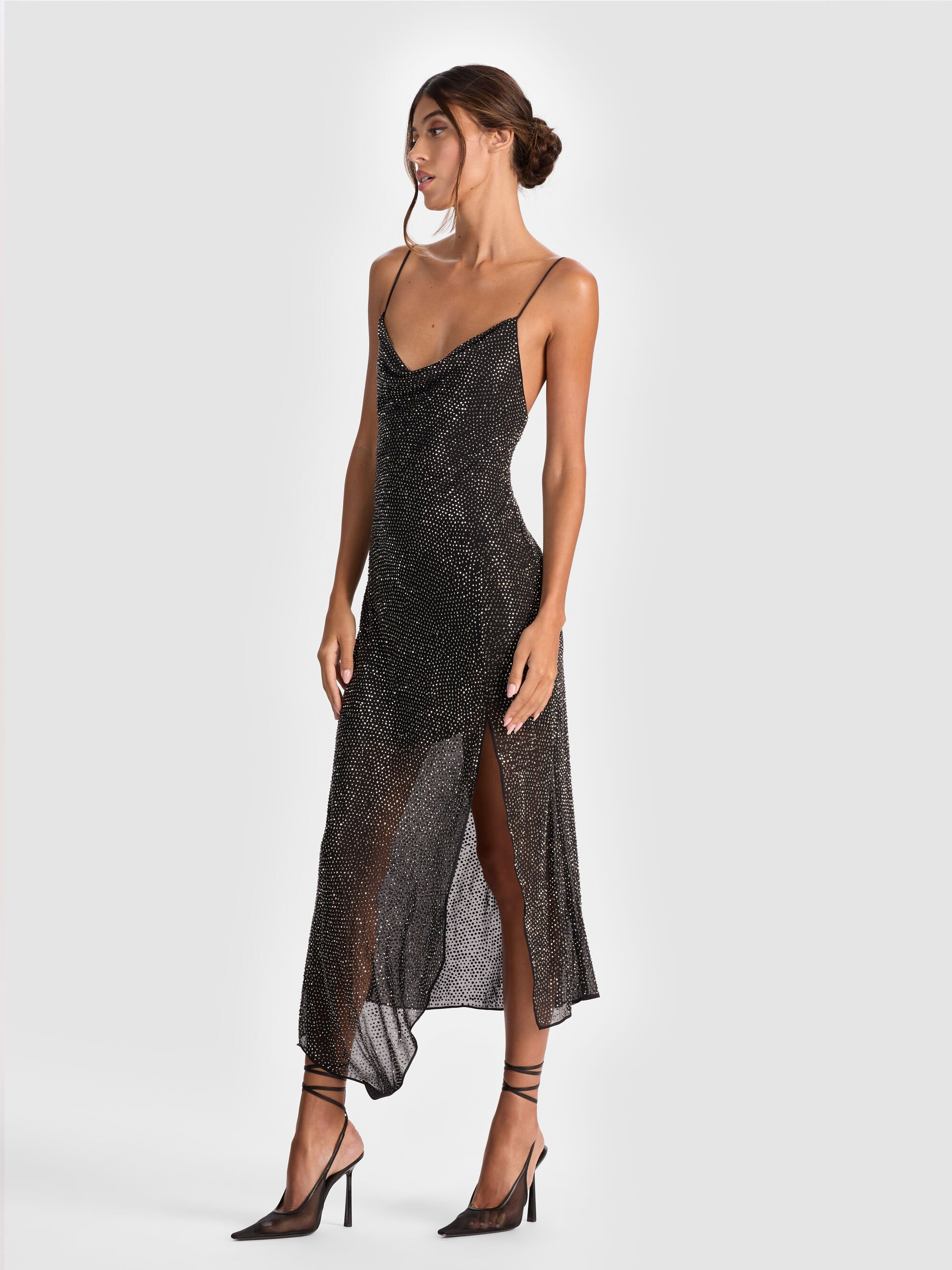 HARMONY EMBELLISHED SLIP DRESS - 6