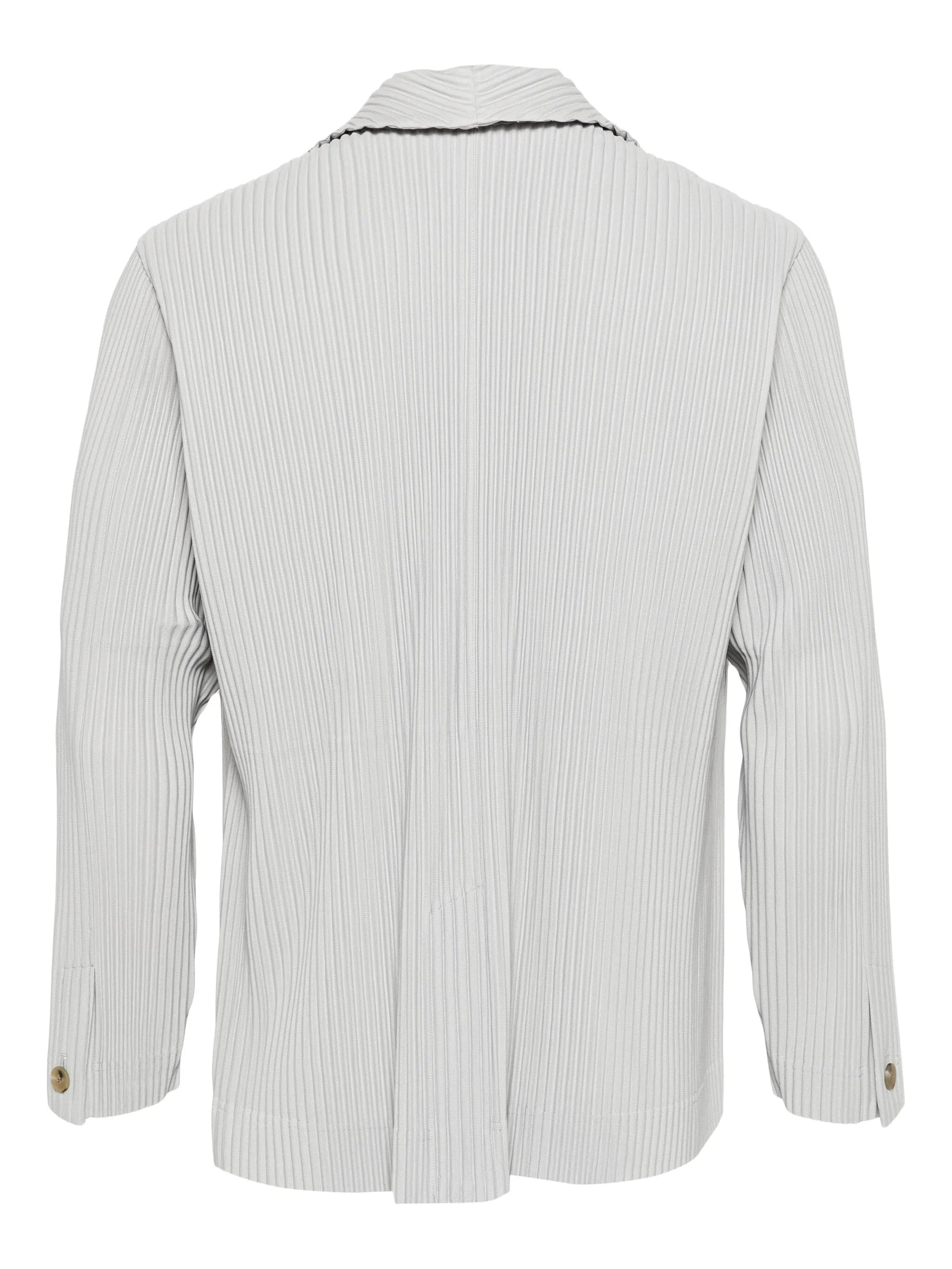 plissé-effect single-breasted blazer - 2