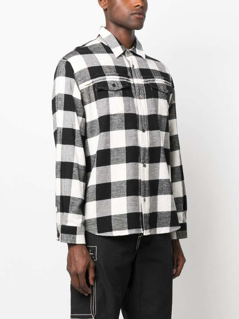 check-pattern cotton shirt 3