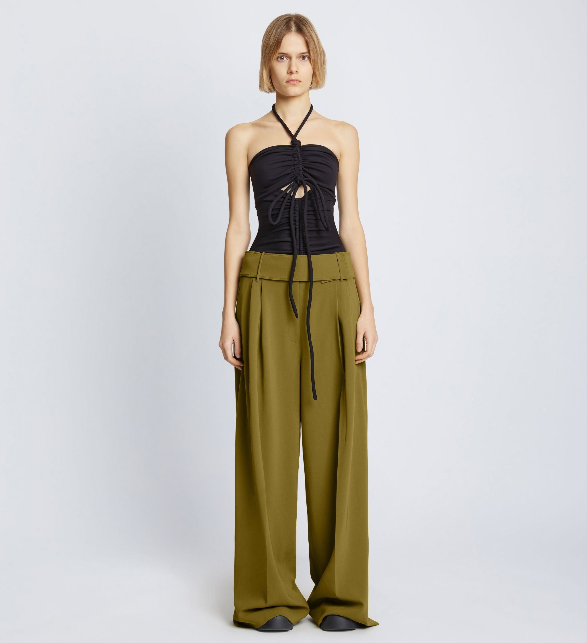 Matte Viscose Crepe Pants - 2