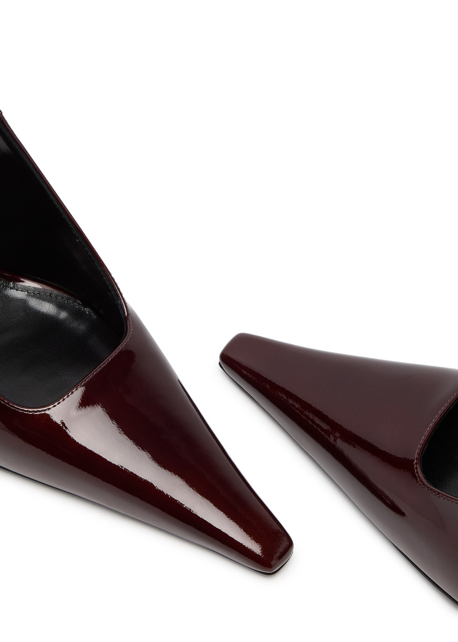 Dune 110 patent leather slingback pumps - 3