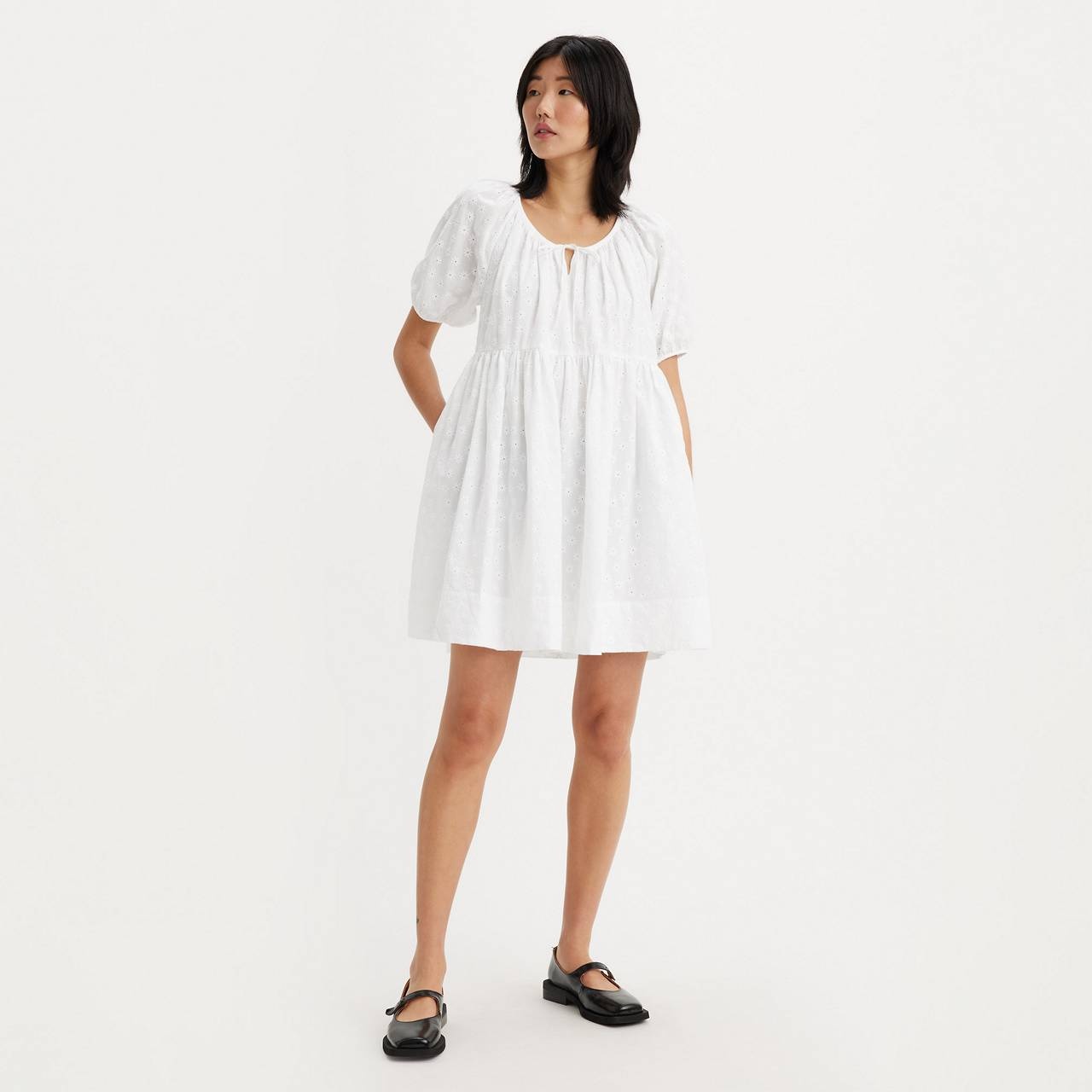 JAYLEE SHORT SLEEVE MINI DRESS - 1