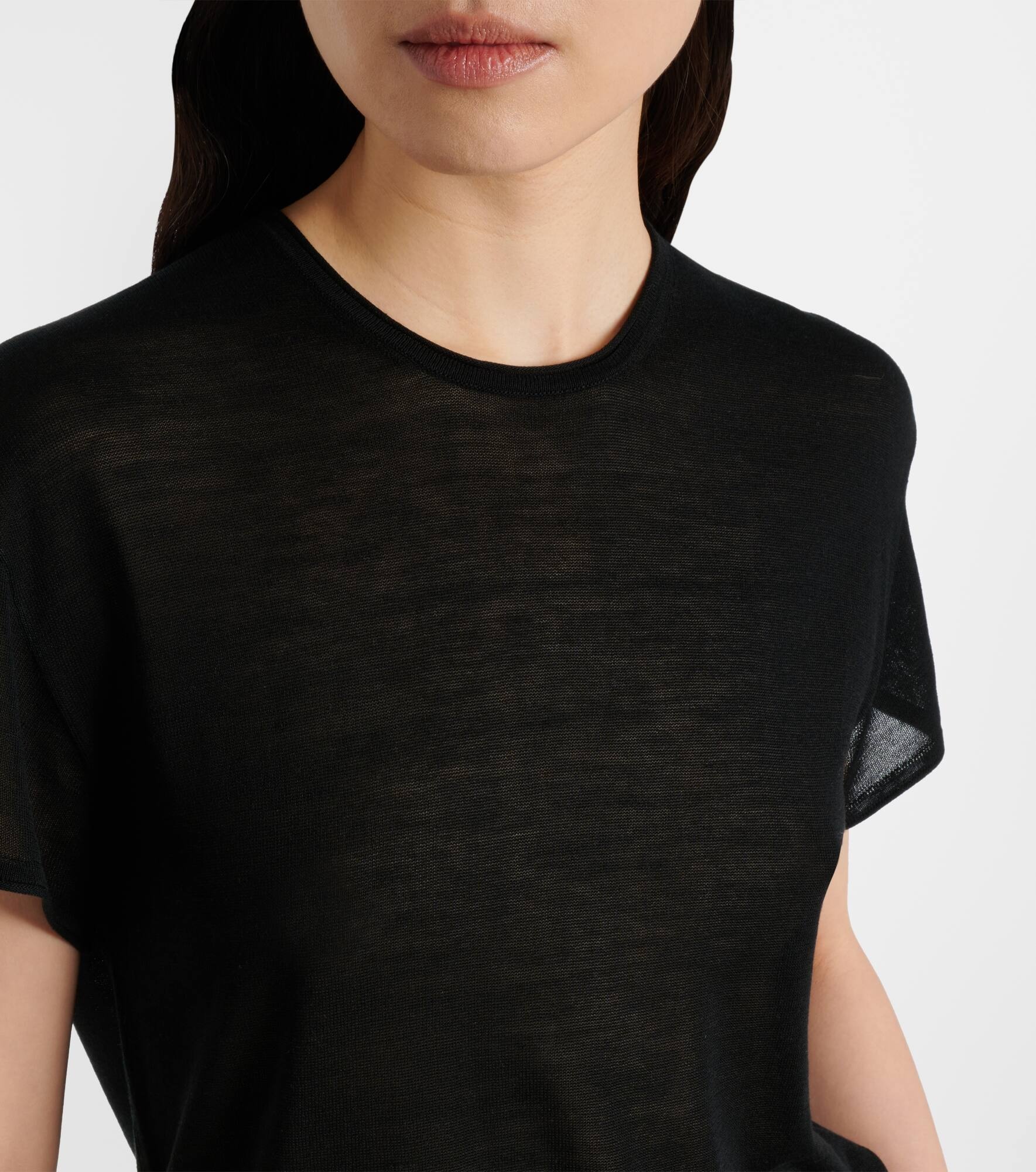 Knitted silk t-shirt - 4