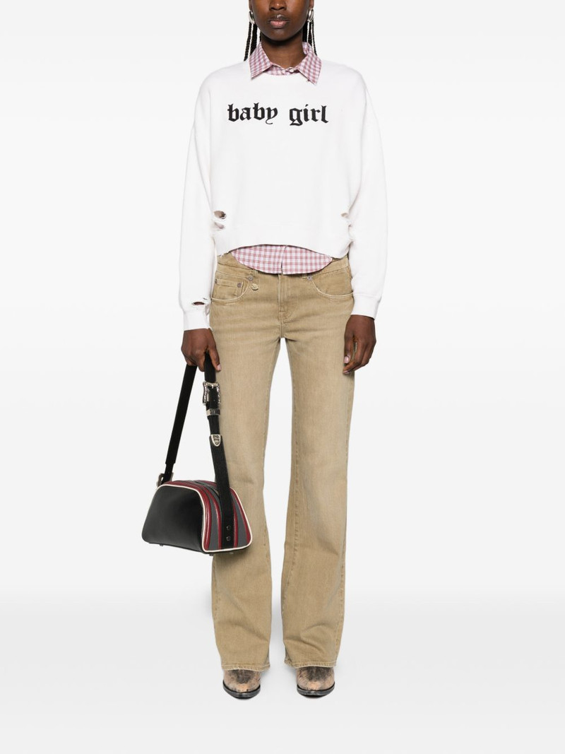 R13 Baby Girl distressed sweatshirt outlook