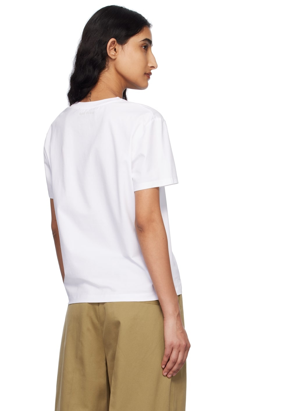 White Regular Fit T-shirt - 3