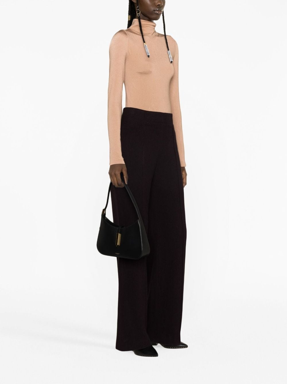 wide-leg tailored trousers - 3