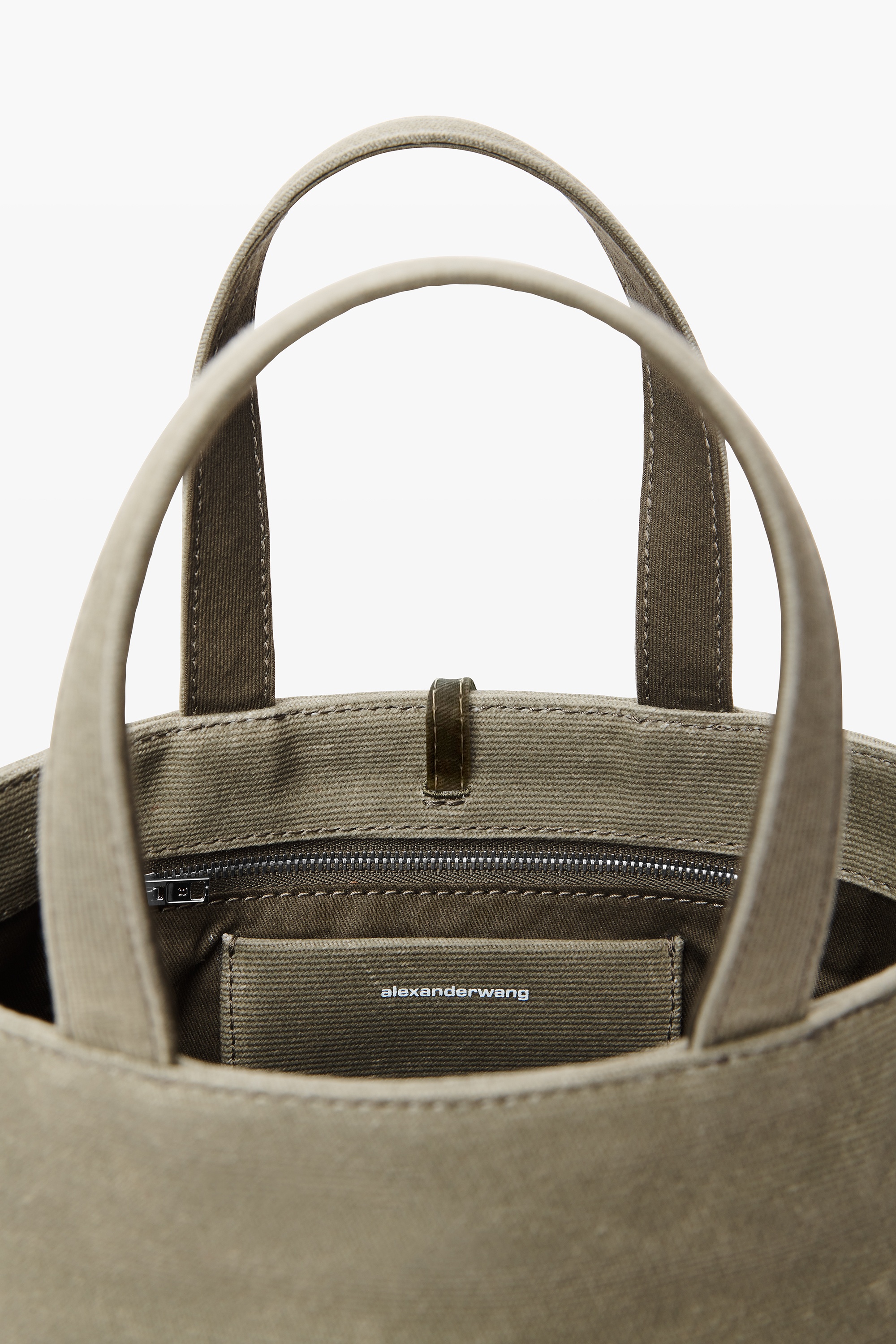 Punch Small Tote in Wax Canvas - 4