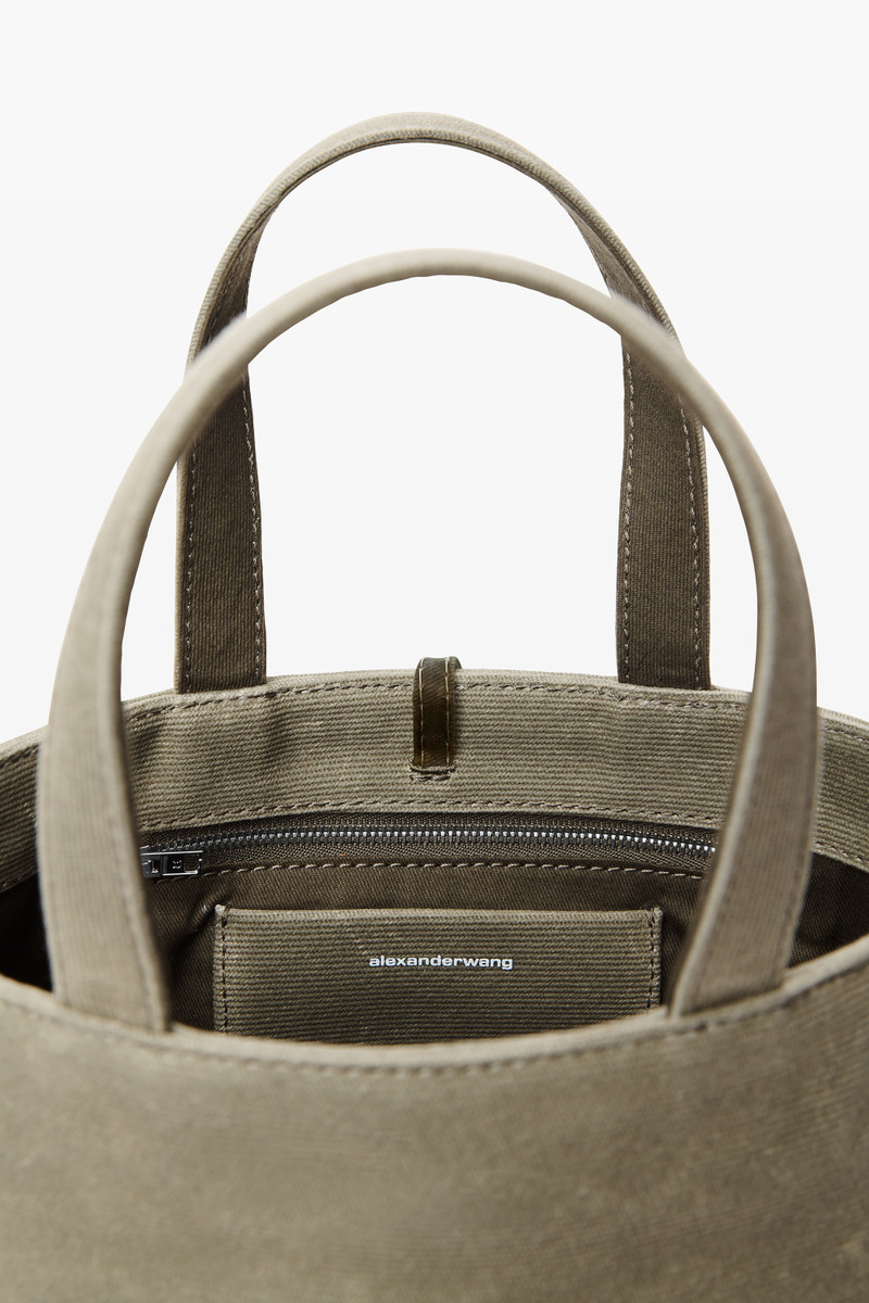 Punch Small Tote in Wax Canvas 4
