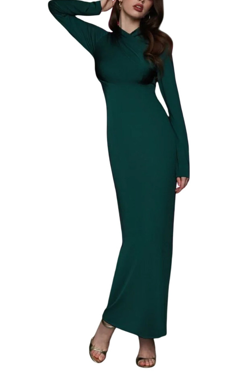 RASARIO DRAPED JERSEY DRESS outlook