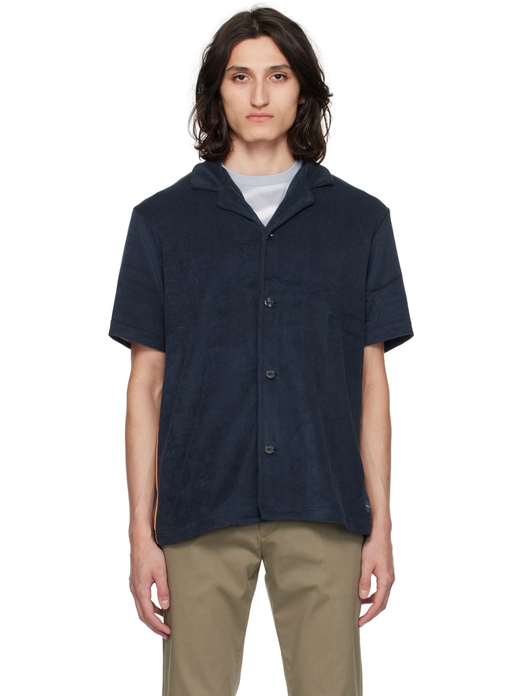 Navy Artist Stripe Shirt - 1