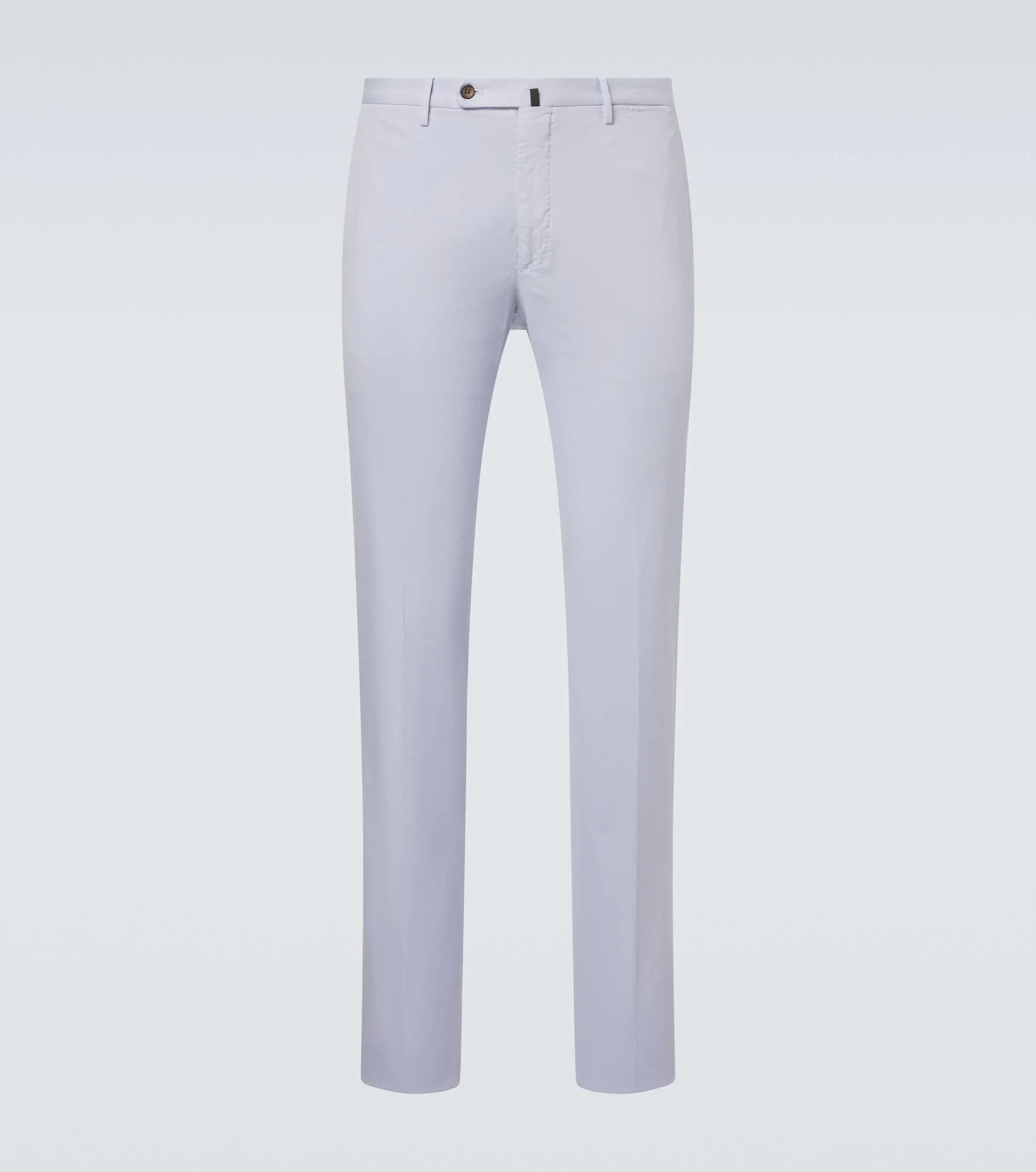Cotton and silk slim pants - 1