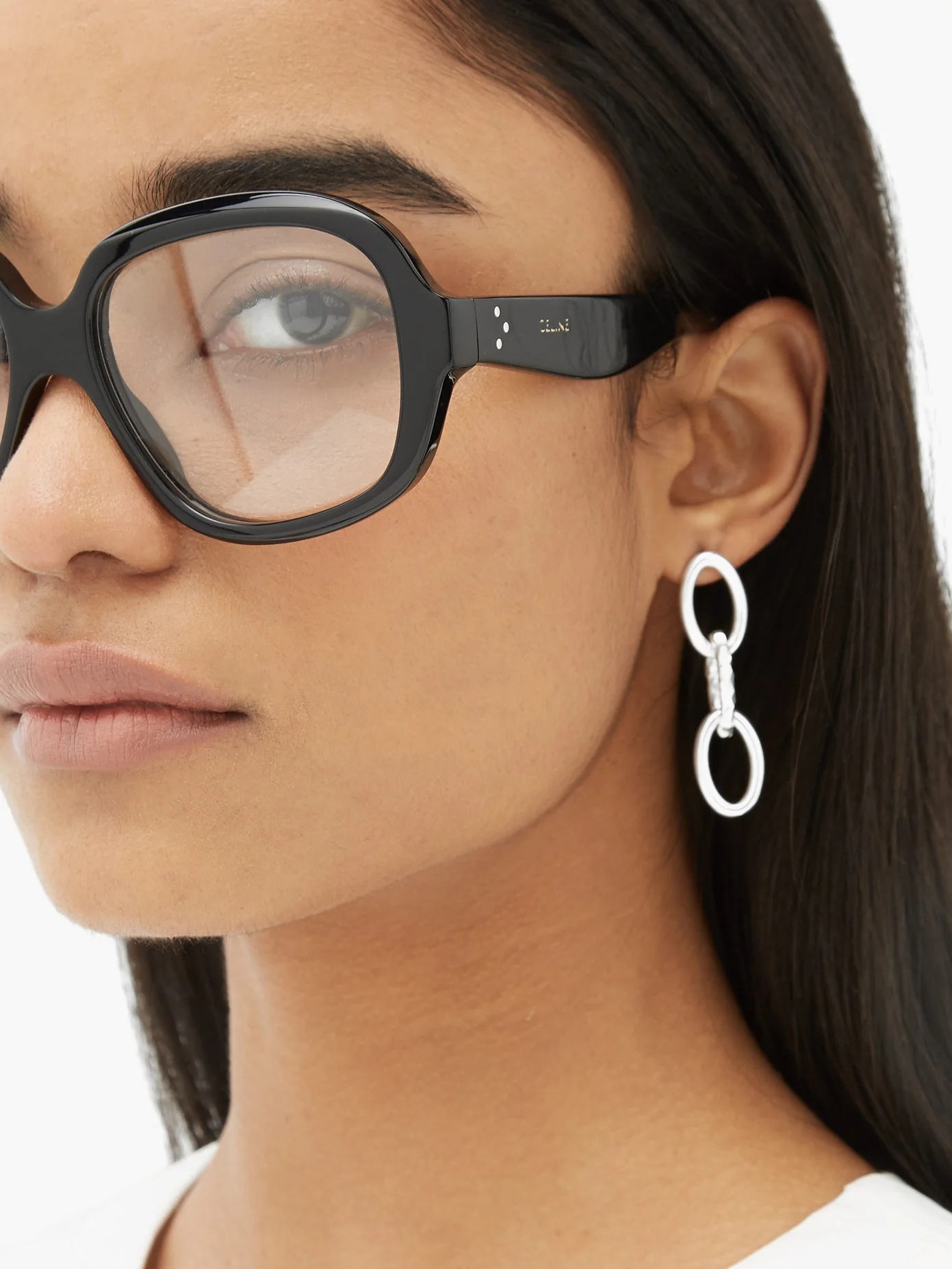 Oversized round-frame acetate glasses - 3