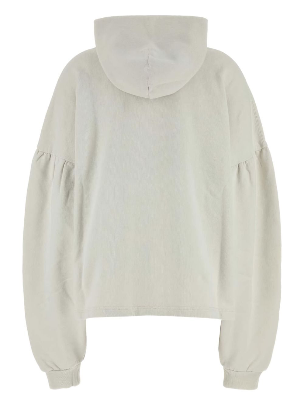 balloon-sleeve logo hoodie - 2