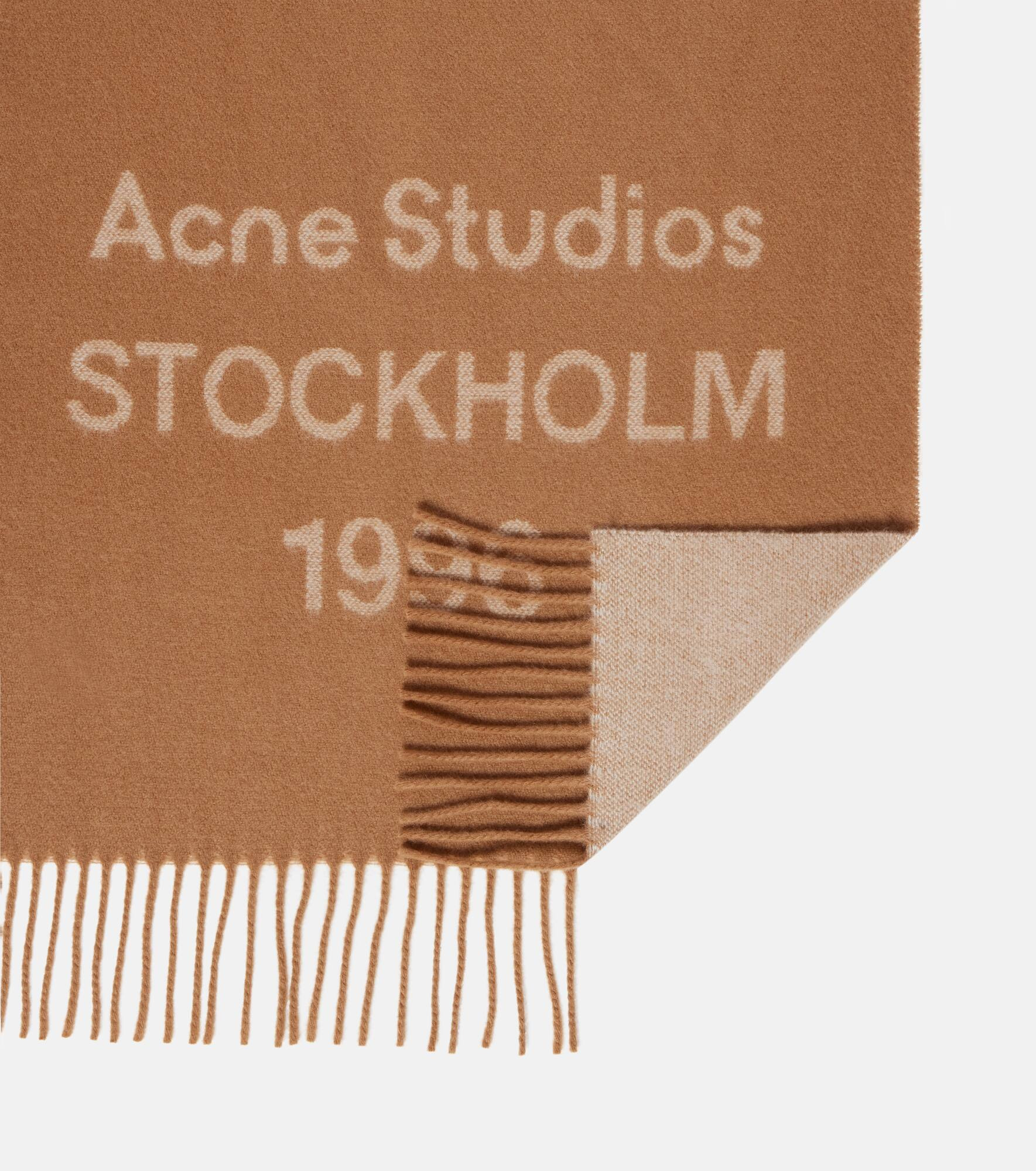 Venus 1996 jacquard wool scarf - 5