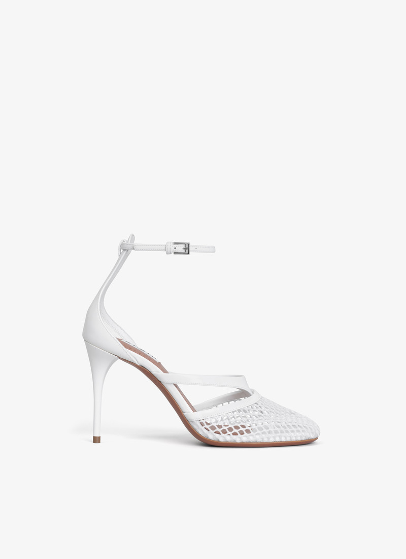 INFRADITO SANDALS IN FISHNET & LEATHER - 1