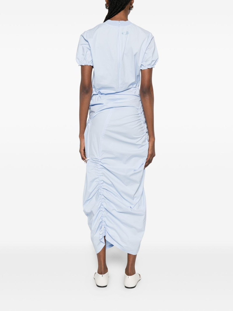 gathered midi dress 4