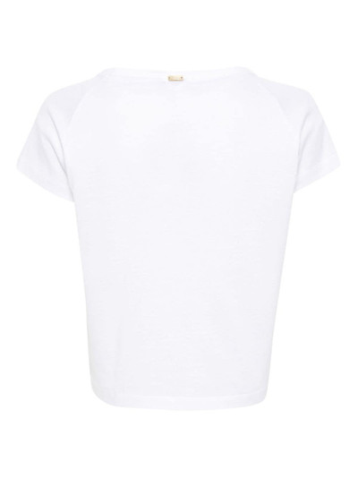 Herno corded-lace cotton T-shirt outlook