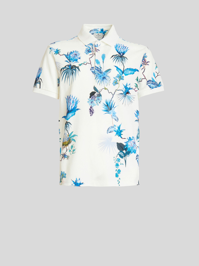 FLORAL JERSEY POLO SHIRT 1