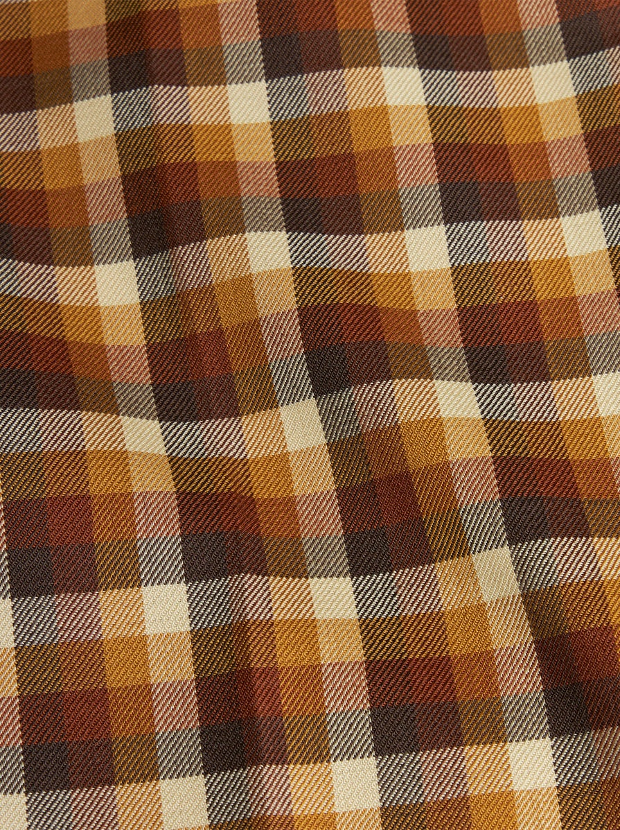 VIRGIN WOOL CHECK TROUSERS - 7